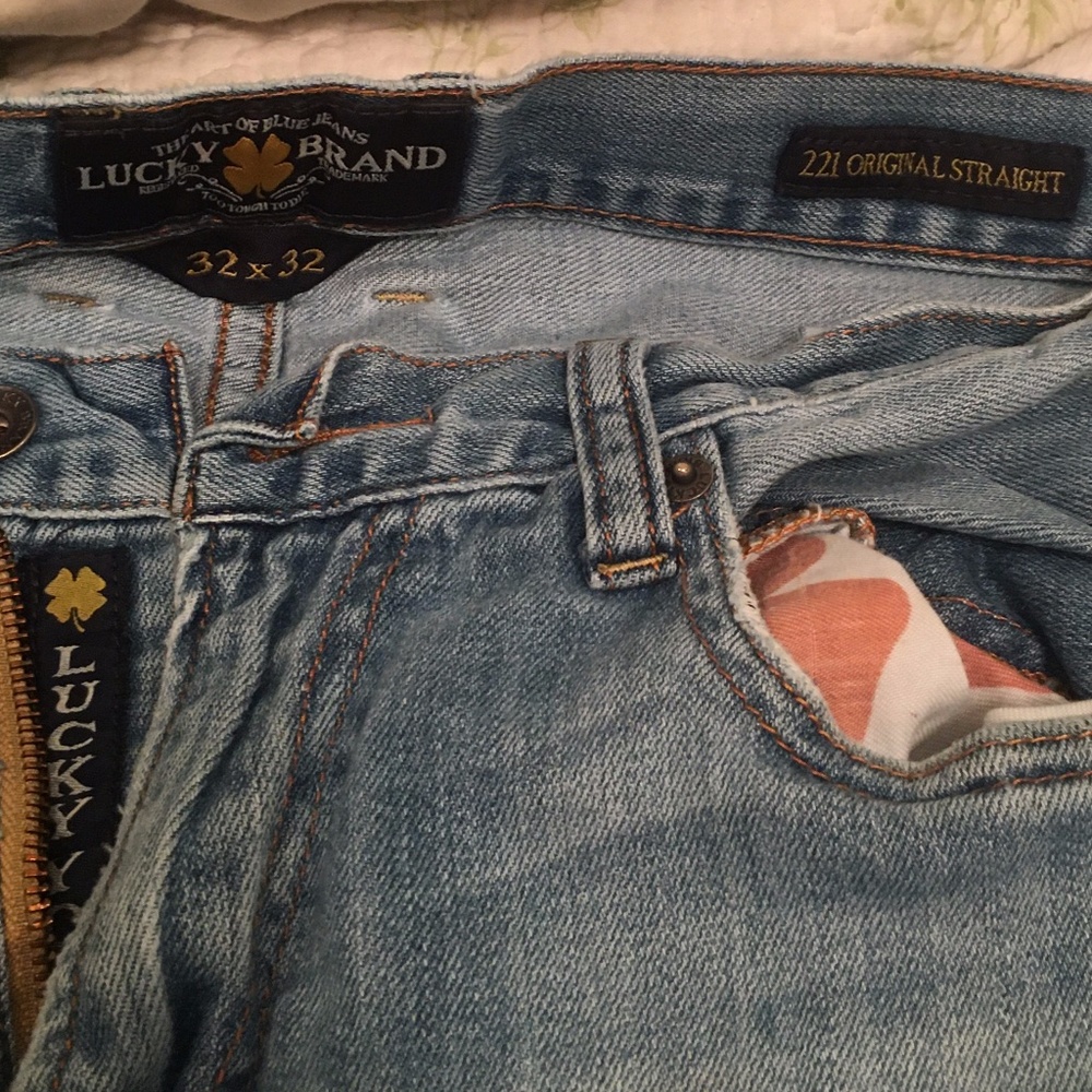 LUCKY BRAND Blue Jeans 32x32 Original Straight